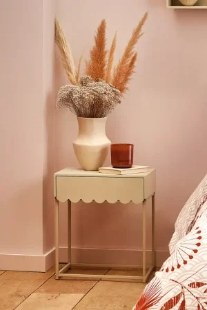 Meilleur Prix Table de chevet 'Louison' couleur taupe